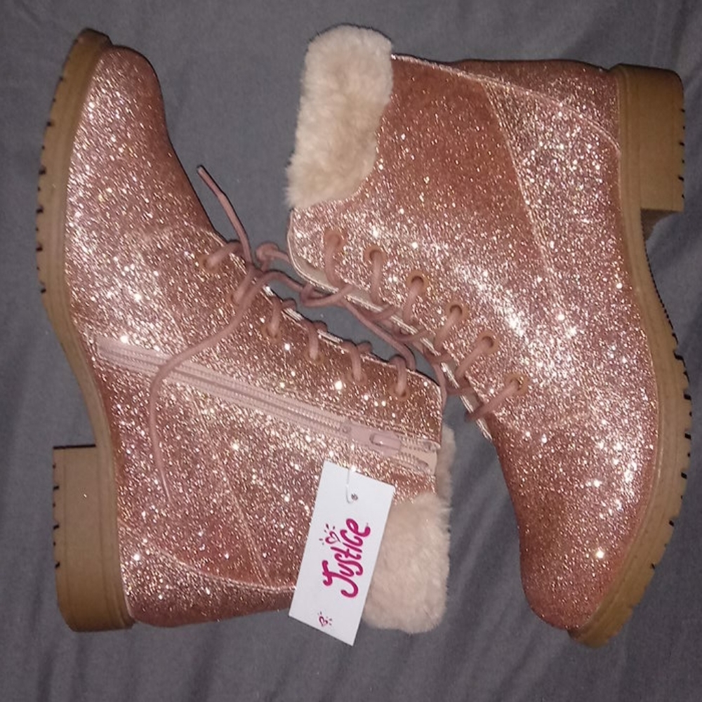 Justice glitter boots